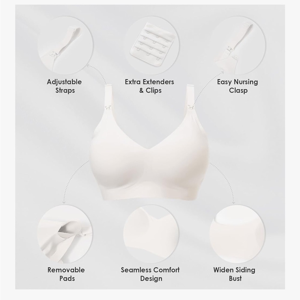 Wireless nursing bra